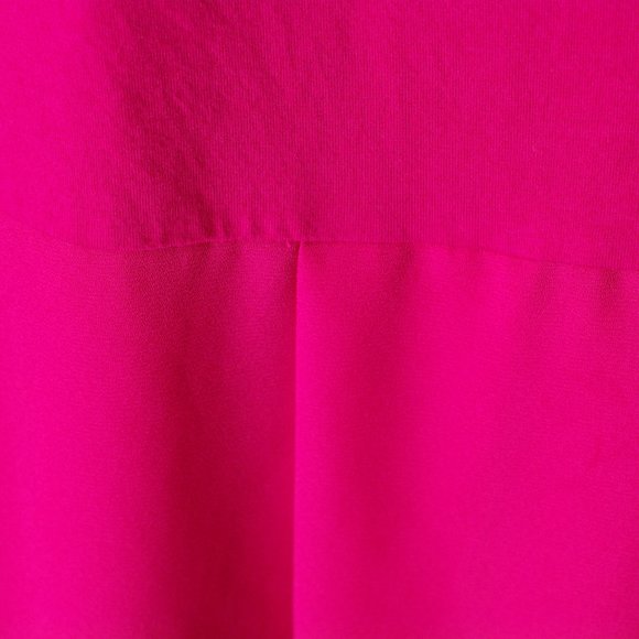 Lands' End Hot Pink Jersey Knit/Poly Combo T-Shirt - Picture 6 of 7